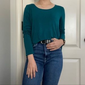 Gap Teal Long Sleeve Shirt